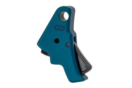 Apex Tactical Glock Trigger features a blue anodized finish